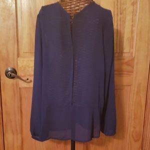 Sheer navy top